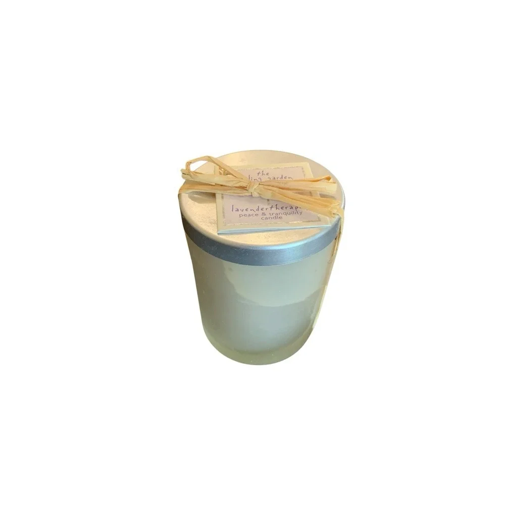 The Healing Garden Lavender  Peace And Tranquility Therapy Candle Single Wick